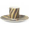 SOLD OUT - Safari Bamboo - plate and cup set tiger