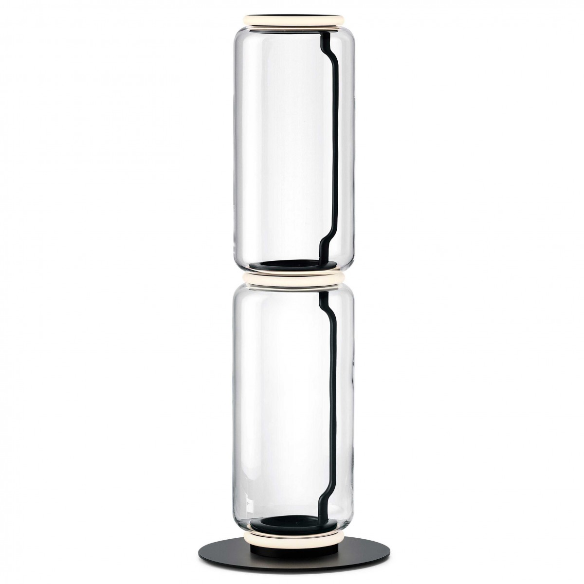2 high cylinders - floor lamp - Noctambule