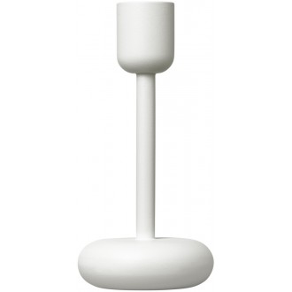 H18,3cm - white - candleholder Nappula