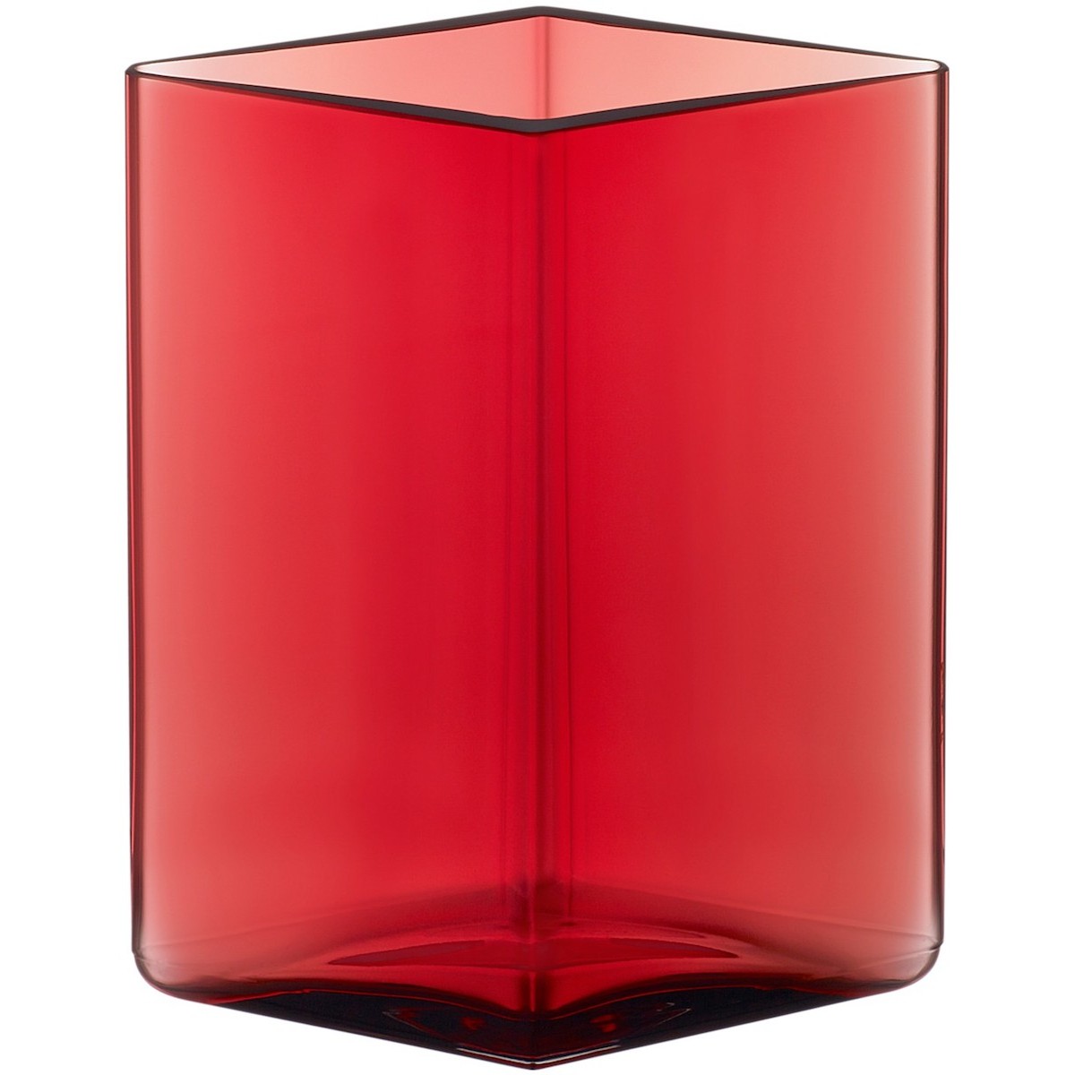 11.5 x 14 cm - cranberry - Ruutu vase