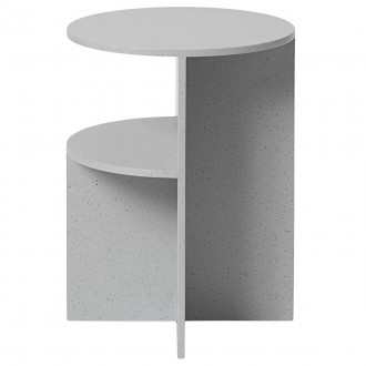 ÉPUISÉ - table d'appoint Halves - gris clair