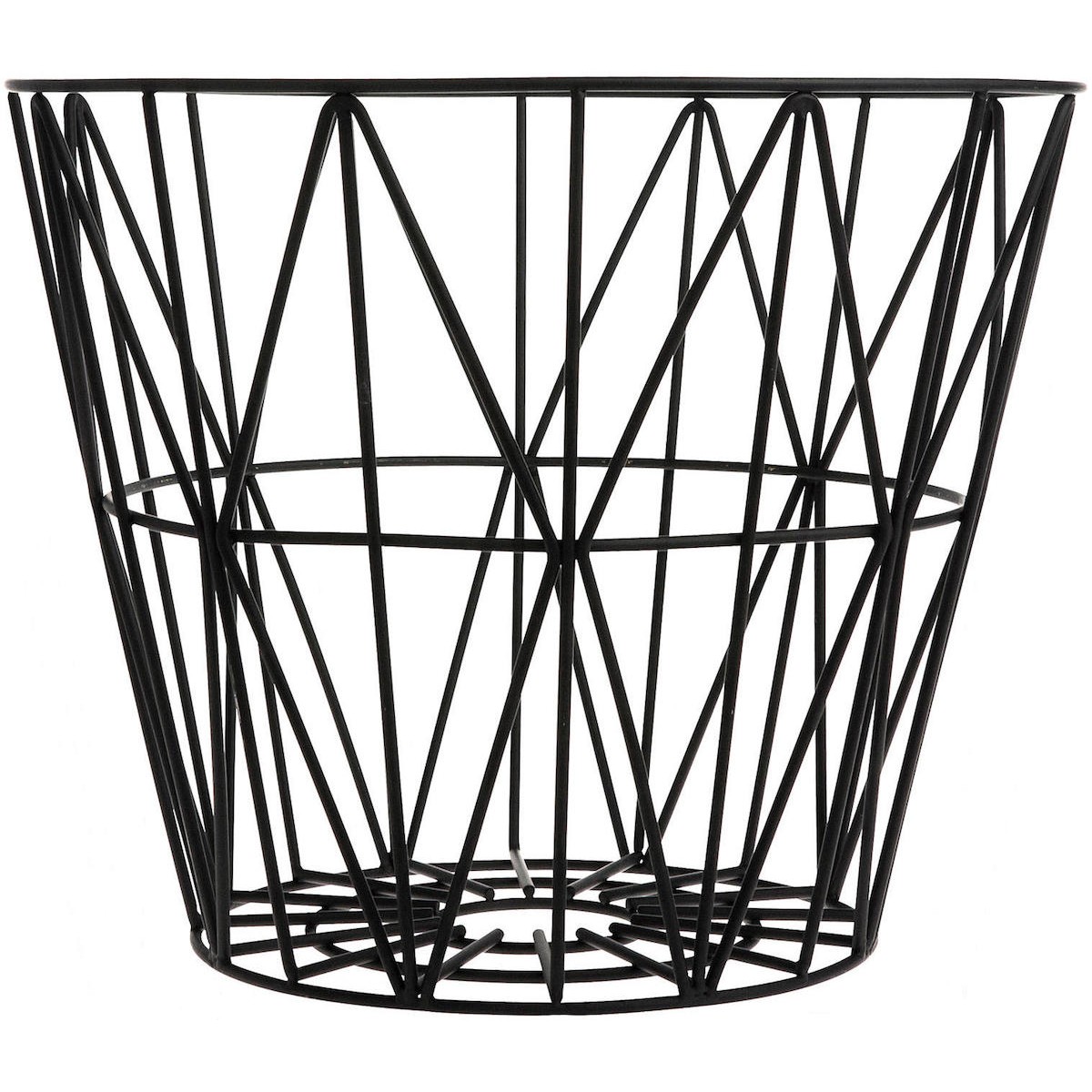 L - black - Wire basket