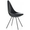 Drop chair - black Essential leather - black legs