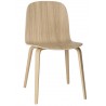 oak - wooden base Visu chair