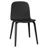 black - wooden base Visu chair