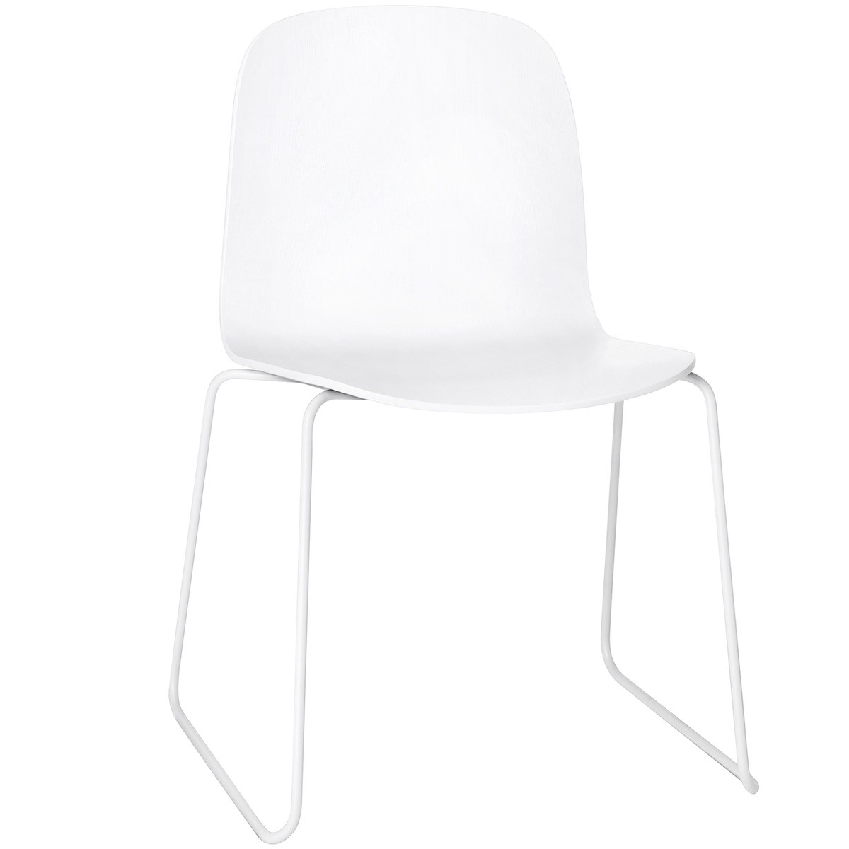 white - sled base Visu chair