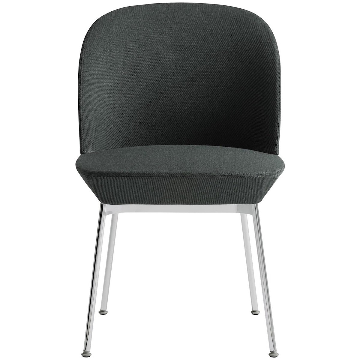 Twill Weave 990 + piètement chrome - chaise Oslo