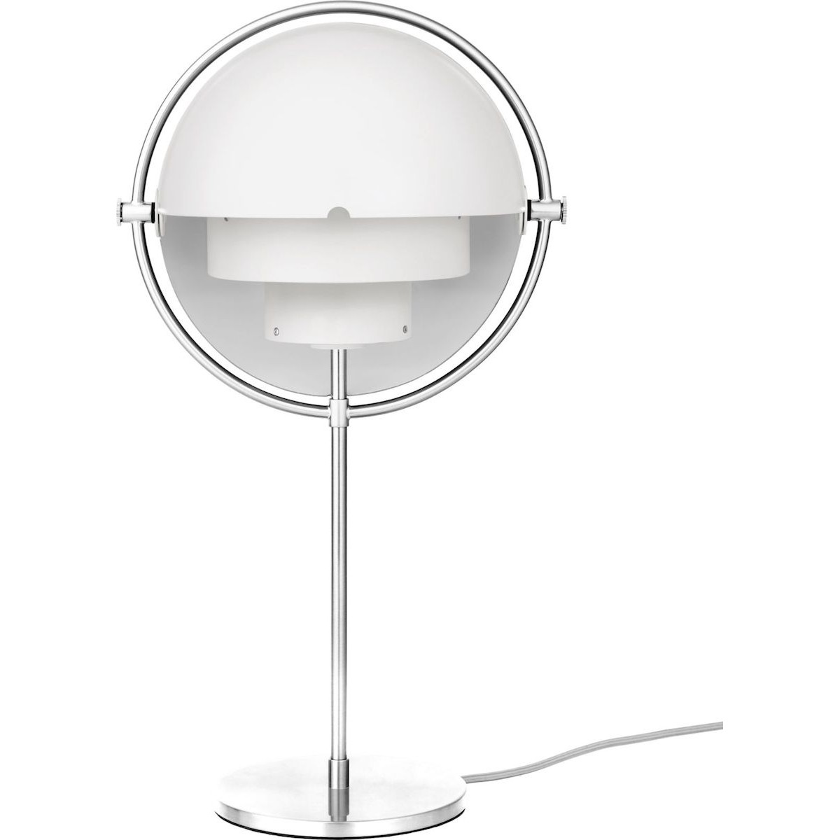 white semi matt / chrome - Multi-Lite table lamp