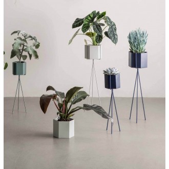 H65 cm - light grey - Hexagon Plant Stand