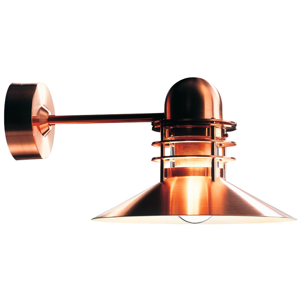 brushed copper - Nyhavn - outside wall lamp