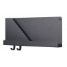 Folded shelf - black - L51 x P6,9 x H22 cm