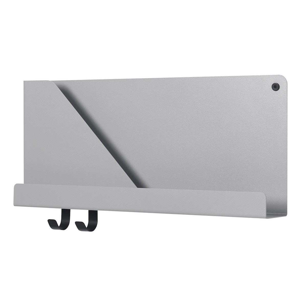 Folded shelf - grey - L51 x D6,9 x H22 cm