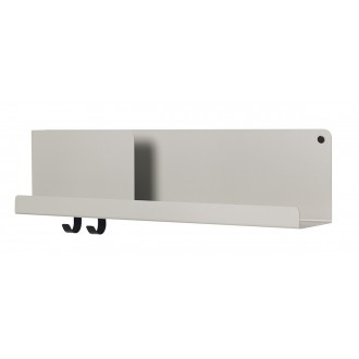 Folded shelf - grey - L63 x D12,4 x H16,5 cm