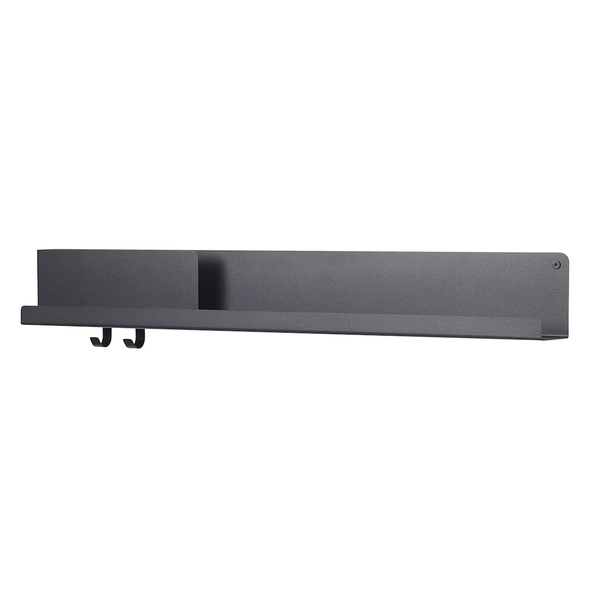 Folded shelf - black - L96 x D11,4 x H13 cm