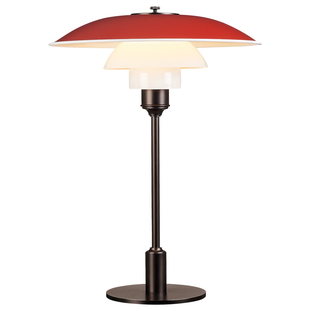 rouge -  Lampe de table PH3½-2½ Métal