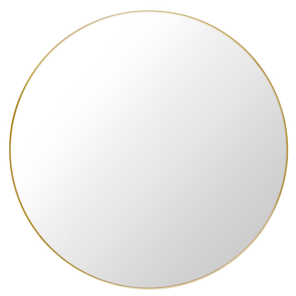 Ø110 cm - GUBI Wall Mirror - Round - Polished Brass