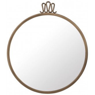 Ø42cm - Randaccio Wall Mirror - Round - Antique Brass*