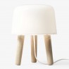 natural ash / white cord - Milk table lamp