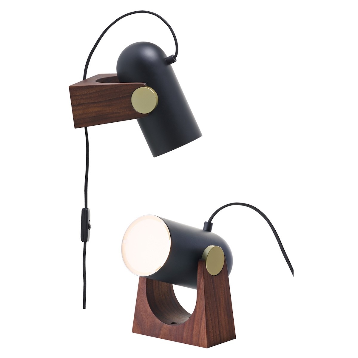 black - wall / table lamp - Carronade