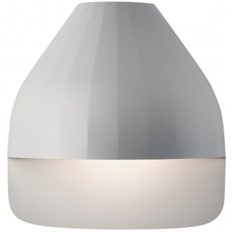 SOLD OUT - Facet wall lamp light grey + small reflective plate - out of stock
