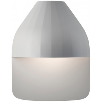 SOLD OUT - Facet wall lamp light grey + large reflective plate - out of stock