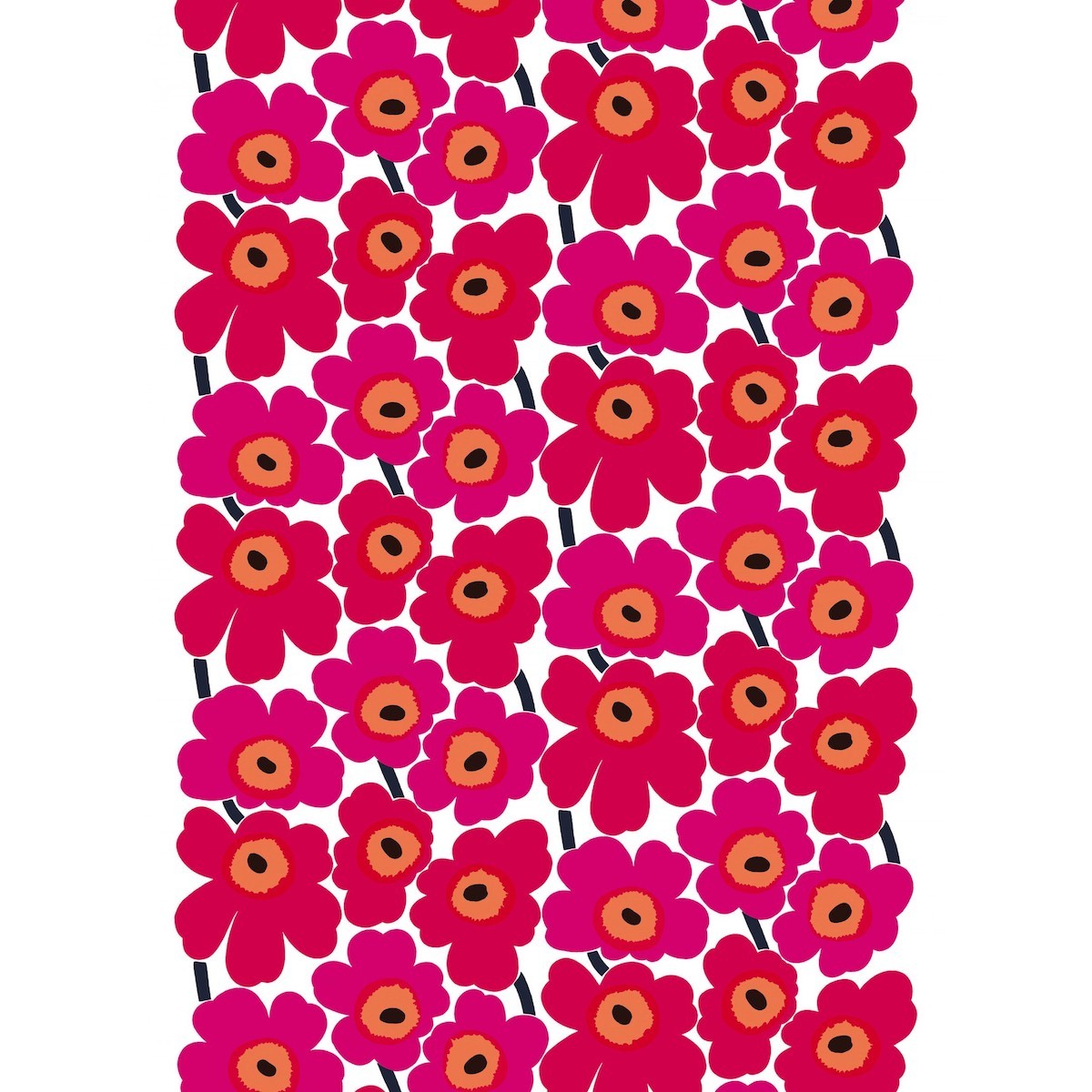Pieni Unikko - rouge 001 - cotton - Marimekko fabric