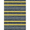 Räsymatto - noir, jaune 191 - coton - tissu Marimekko
