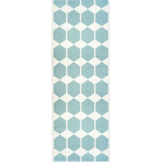 aqua pastel - Anna - plastic rug