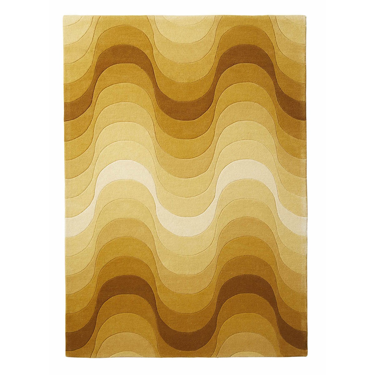 jaune - tapis Wave 240 x 170 cm