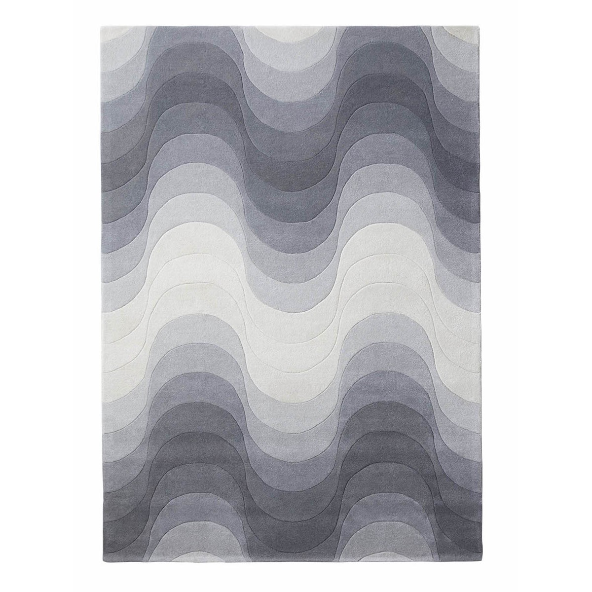 grey - Wave rug 240 x 170 cm
