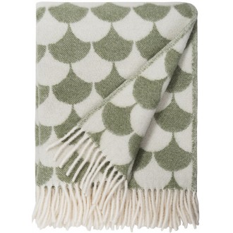 powder green - Gerda wool blanket*