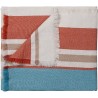 aqua/orange - Sezim wool blanket