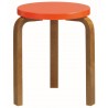 walnut + bright red - stool 60