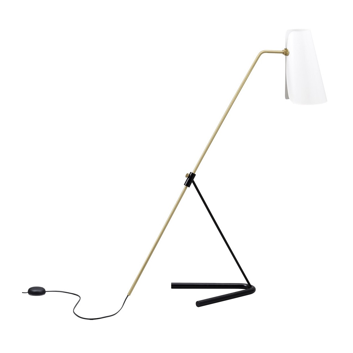 G21 floor lamp - white, not perforated