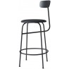 noir + cuir Dunes noir 21003 - chaise de bar Afteroom - comptoir - hauteur d'assise 63,5 cm