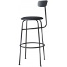 noir + cuir Dunes noir 21003 - chaise de bar Afteroom - hauteur d'assise 73,5 cm