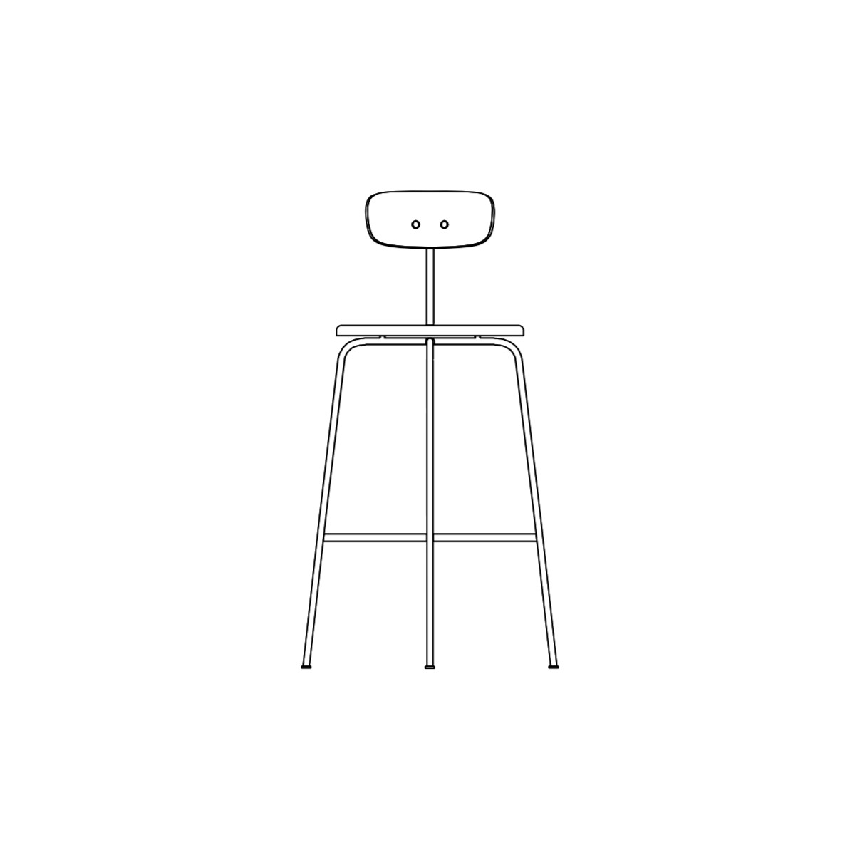 seat height 73,5 cm - Afteroom bar chair