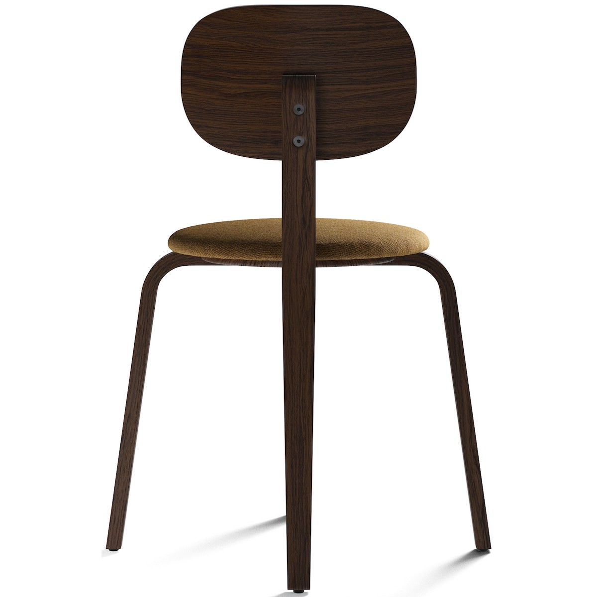 Afteroom Plywood Dining chair – dark stained oak + Moss 22 fabric