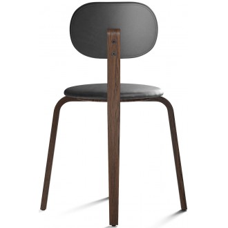 Afteroom Plywood Dining chair – dark stained oak + Dakar leather 0842
