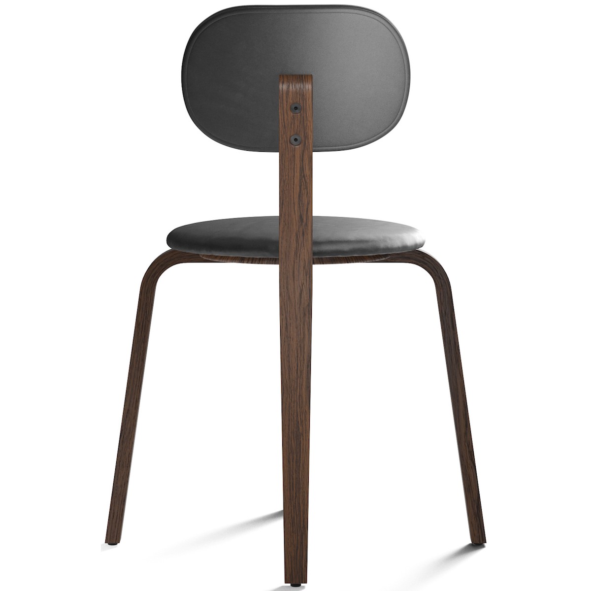 Afteroom Plywood Dining chair – dark stained oak + Dakar leather 0842