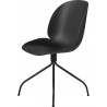chaise Beetle pivotante - coque noire + pieds noirs