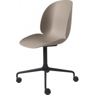 Beetle meeting chair 4-stars - new beige shell – with castors