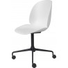 Beetle meeting chair 4-stars - white shell – with castors