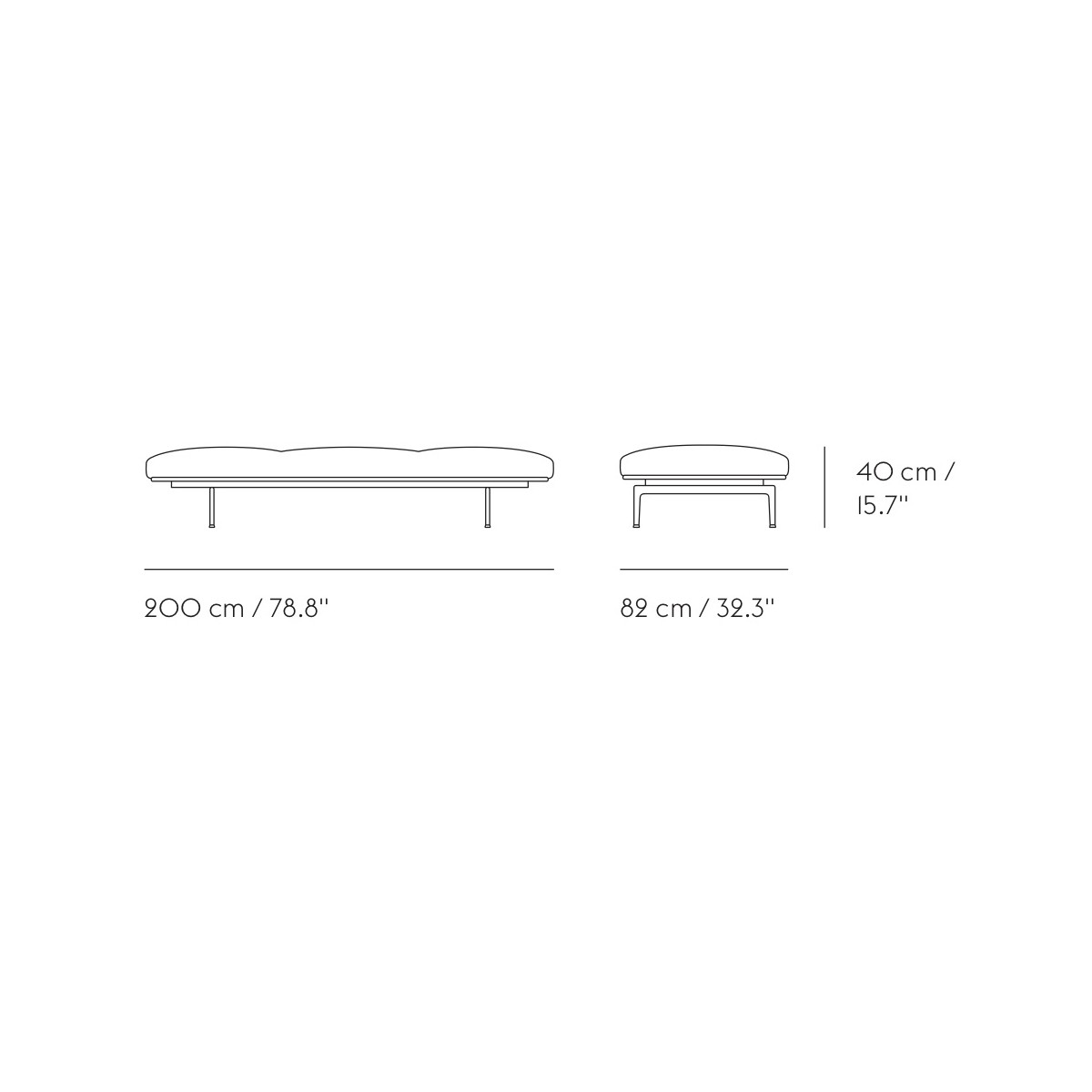 Outline daybed