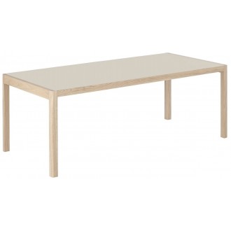 200 x 92 cm – plateau linoléum gris chaud – Table Workshop
