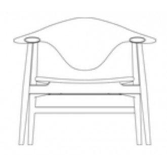 wood base - Masculo lounge chair