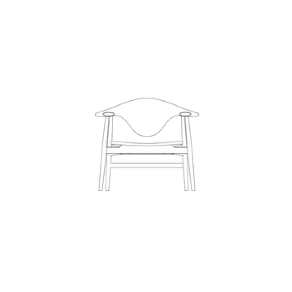 wood base - Masculo lounge chair