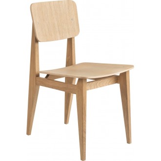 Chêne huilé, assise et dossier bois – C-Chair