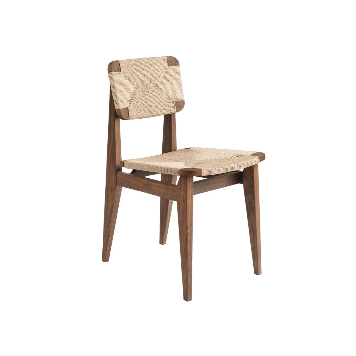 Oiled American Walnut, papercord seat & back – C-Chair