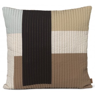 50x50cm – Shay patchwork quilt cushion– Desert